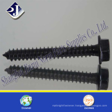 carbon steel hex washer flange head self tapping screw